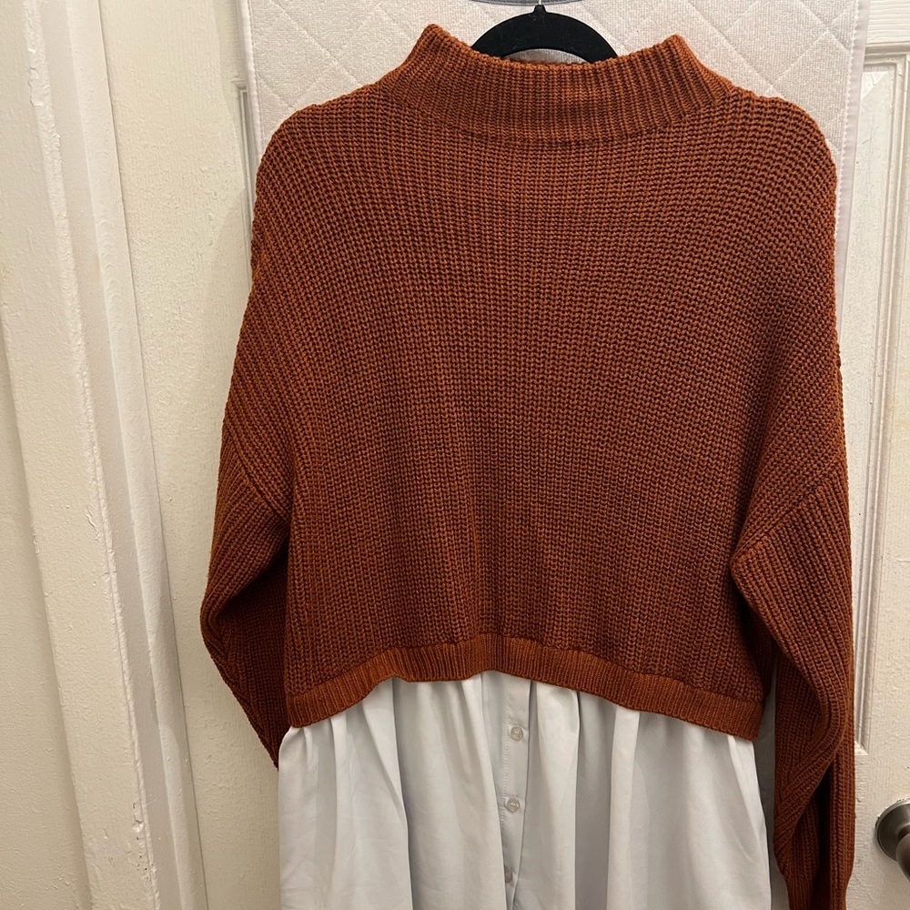 Rust Orange Women's Sweater - PLUS SIZE